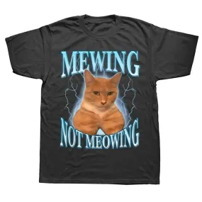 Mewing Not Meowing T Shirt cat t-shirt orange cat t-shirt