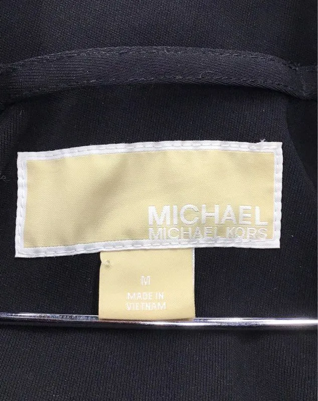 Michael Kors Women's Black Overcoat - Size Medium
