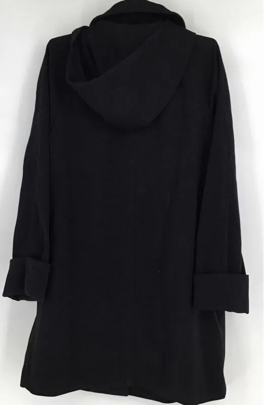 Michael Kors Women's Black Overcoat - Size Medium