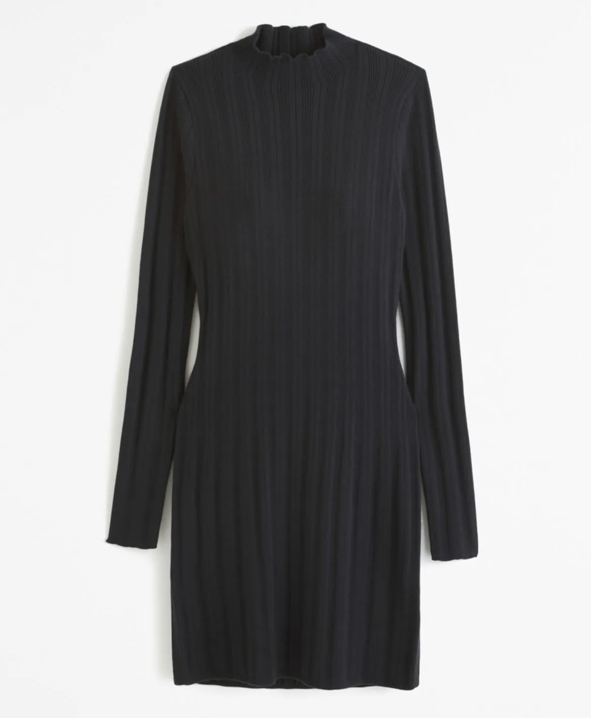 Mockneck Mini Sweater Dress