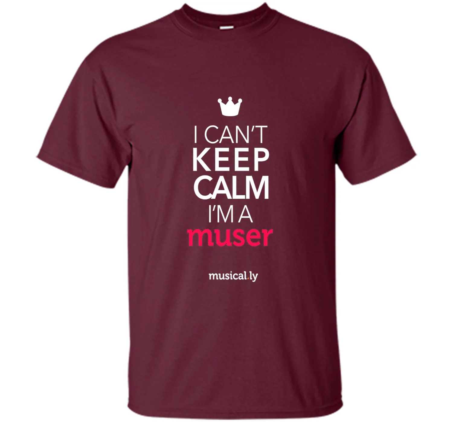 musical.ly keep calm classic T-Shirt (Fitted Cut)