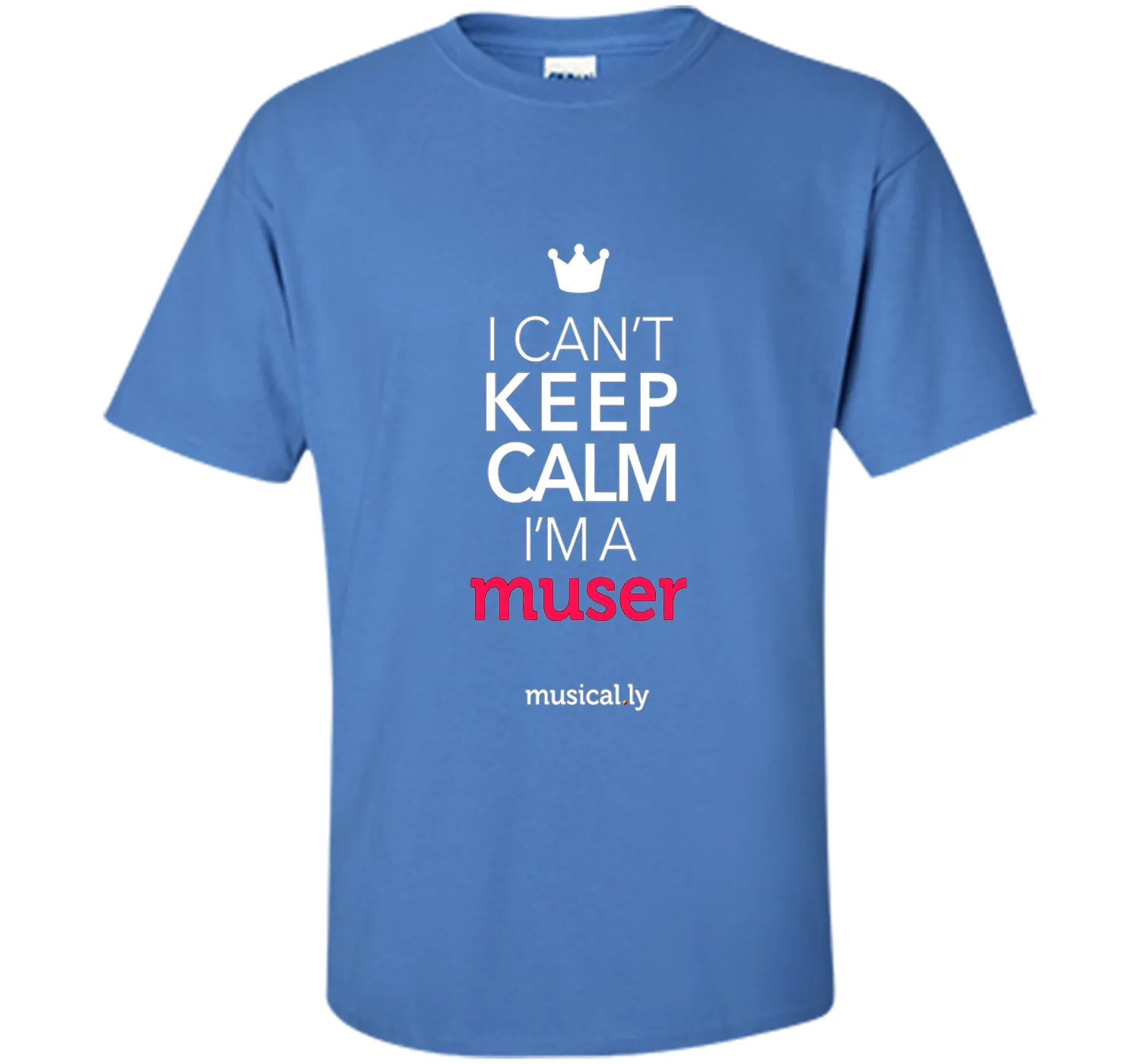 musical.ly keep calm classic T-Shirt (Fitted Cut)