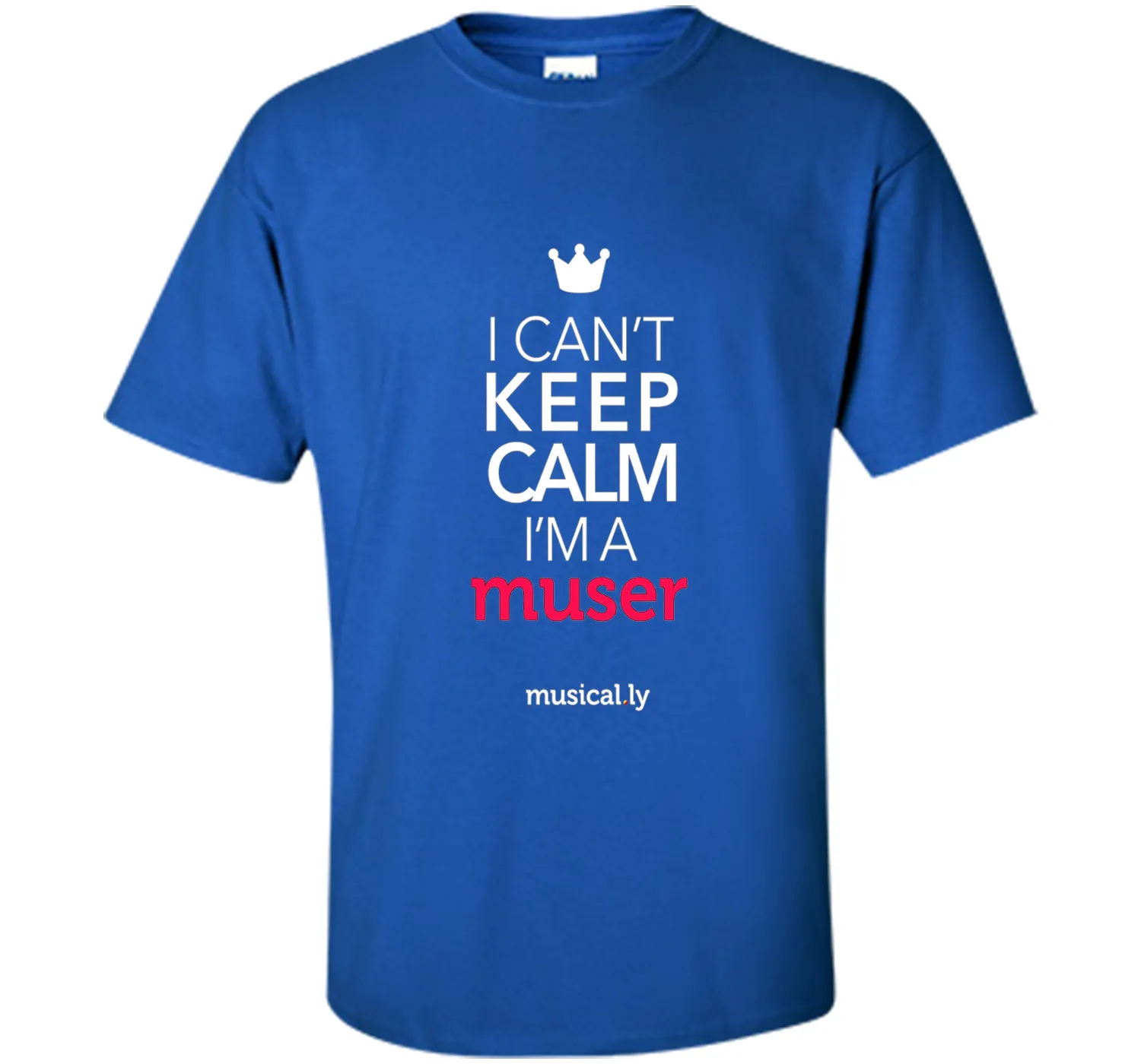 musical.ly keep calm classic T-Shirt (Fitted Cut)