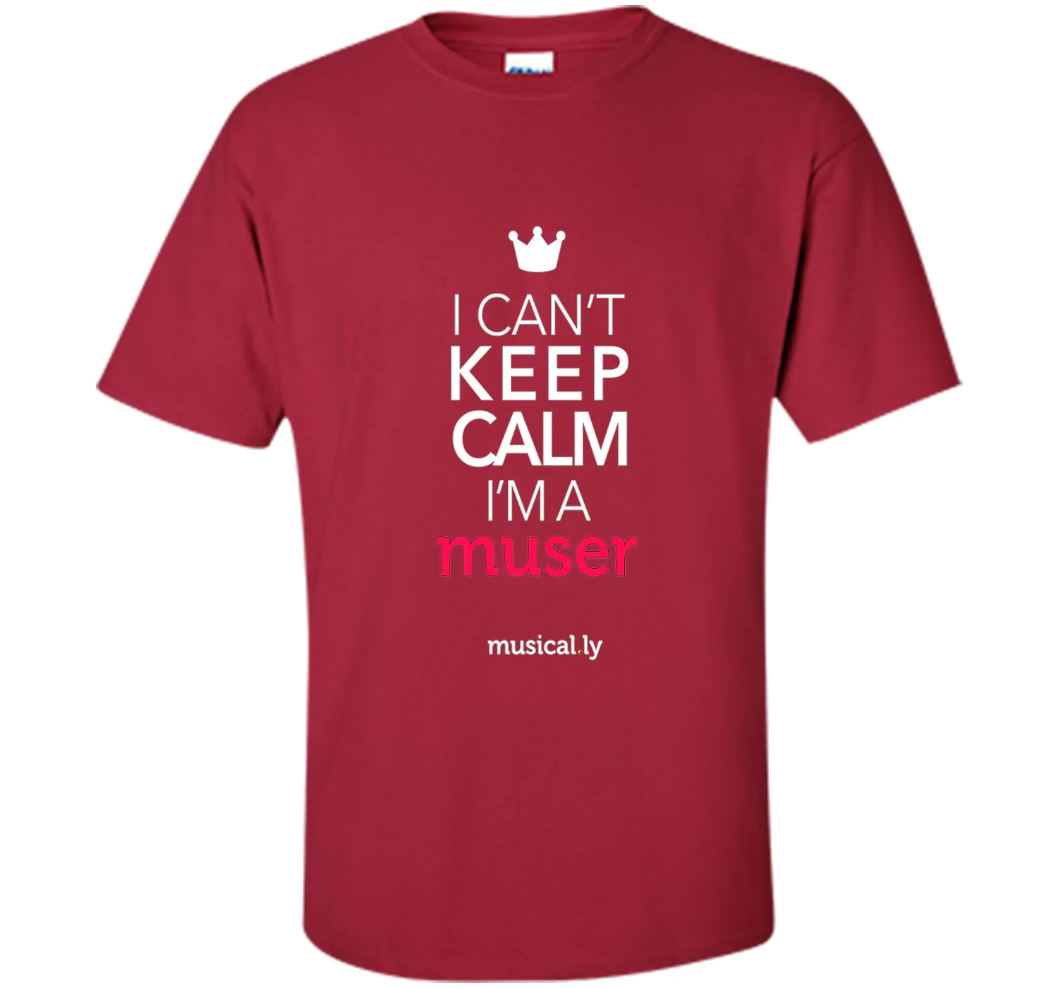 musical.ly keep calm classic T-Shirt (Fitted Cut)