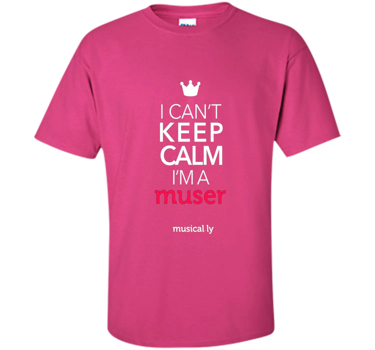 musical.ly keep calm classic T-Shirt (Fitted Cut)