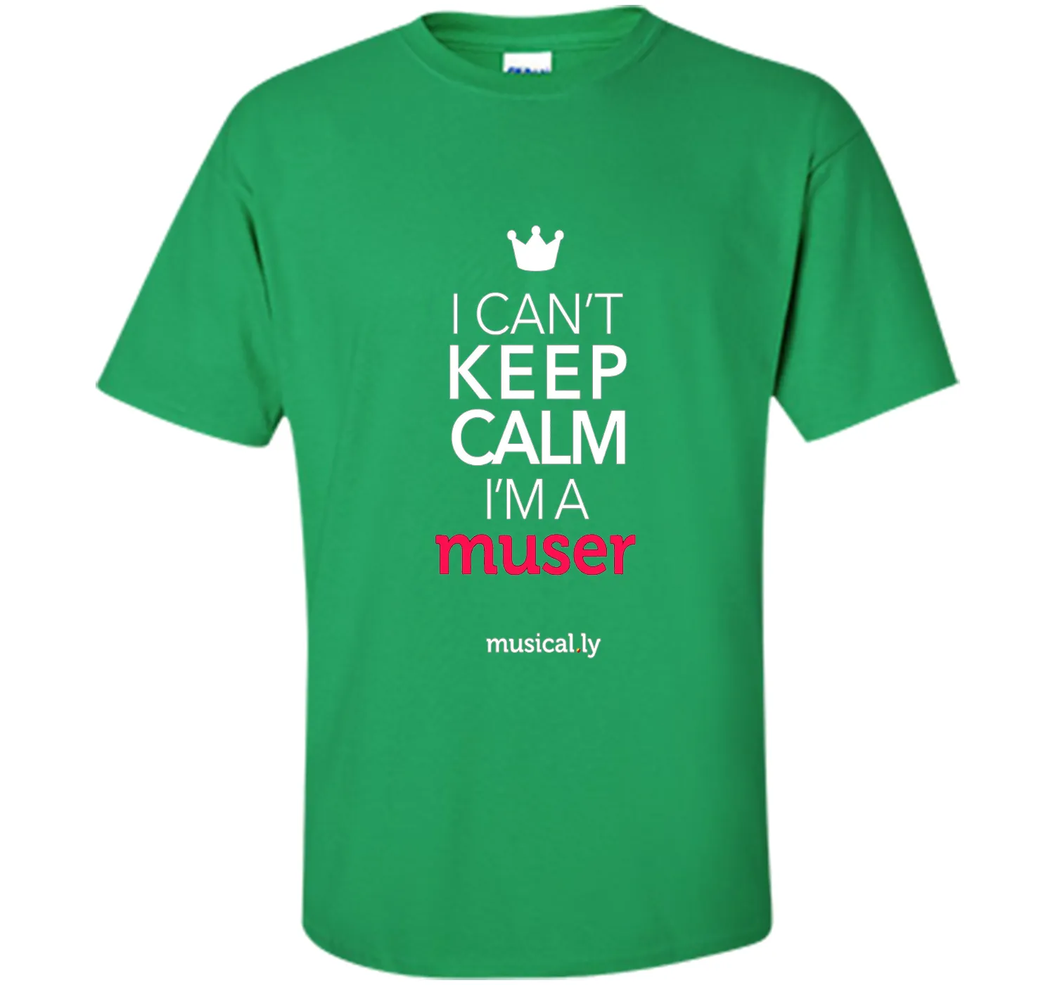 musical.ly keep calm classic T-Shirt (Fitted Cut)