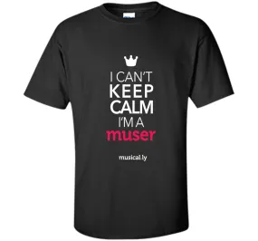 musical.ly keep calm classic T-Shirt (Fitted Cut)