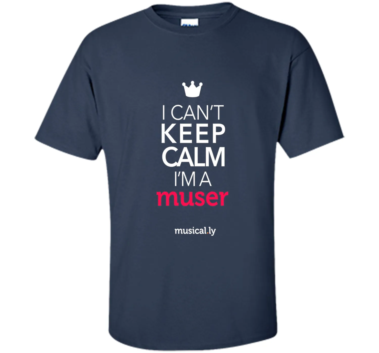 musical.ly keep calm classic T-Shirt (Fitted Cut)