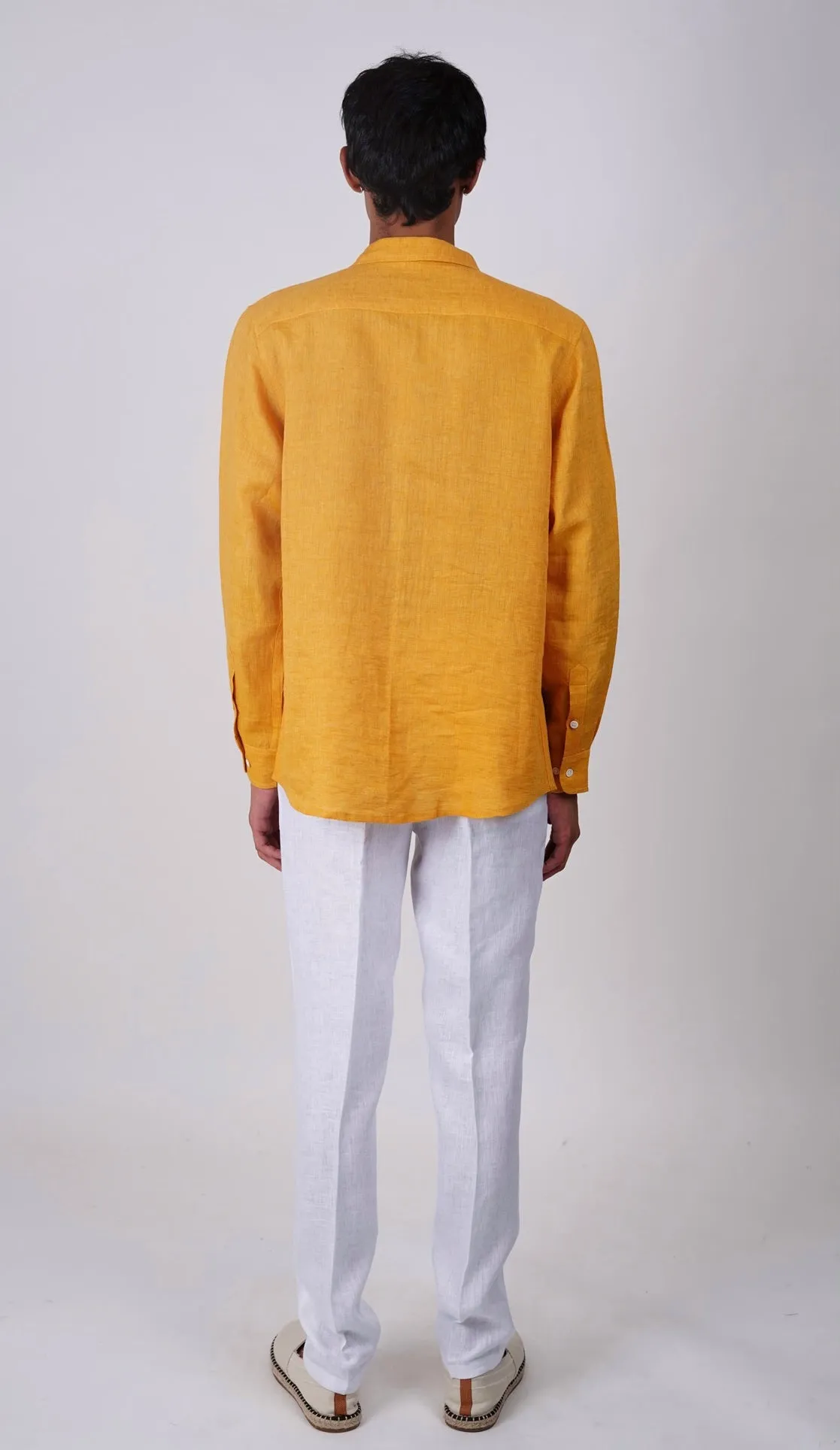 Mustard linen shirt