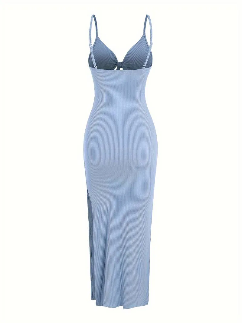 Natalia - Ribbed Maxi Dress