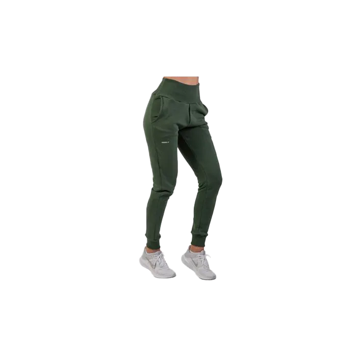 Nebbia High-Waist Loose Fit Sweatpants Feeling Good 409 Dark Green