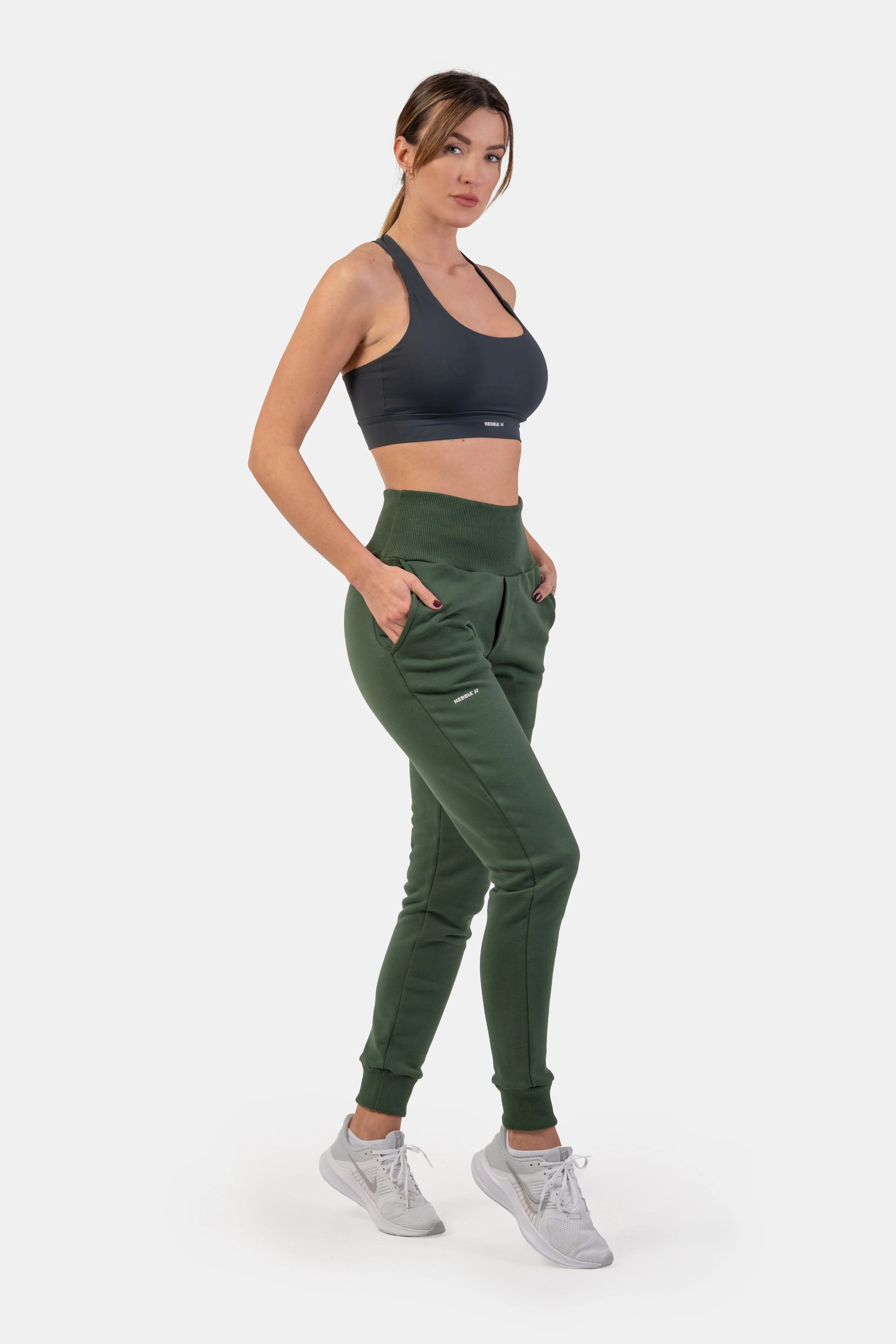 NEBBIA High-Waist Loose Fit Sweatpants Feeling Good 409