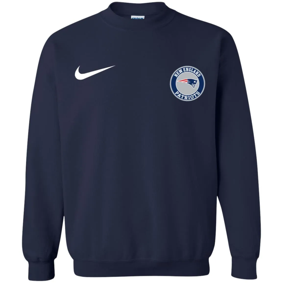 Nike New England Patriots Nfl Football Unisex Crewneck Pullover Sweatshirt