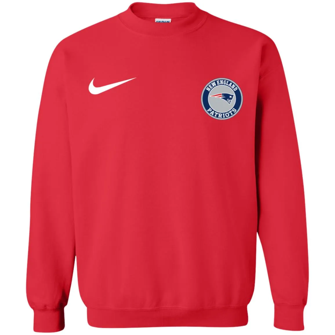Nike New England Patriots Nfl Football Unisex Crewneck Pullover Sweatshirt