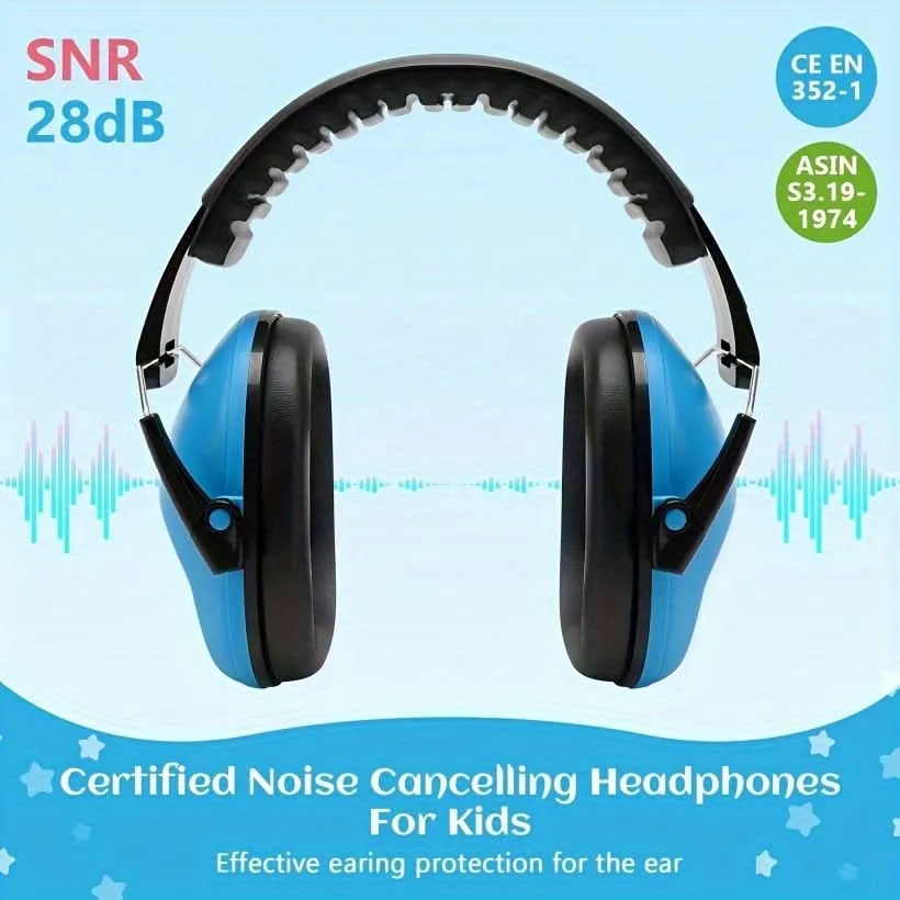 Noise Cancelling Ear Muffs for Kids – 3 Pack Adjustable Hearing Protection for 3  Years
