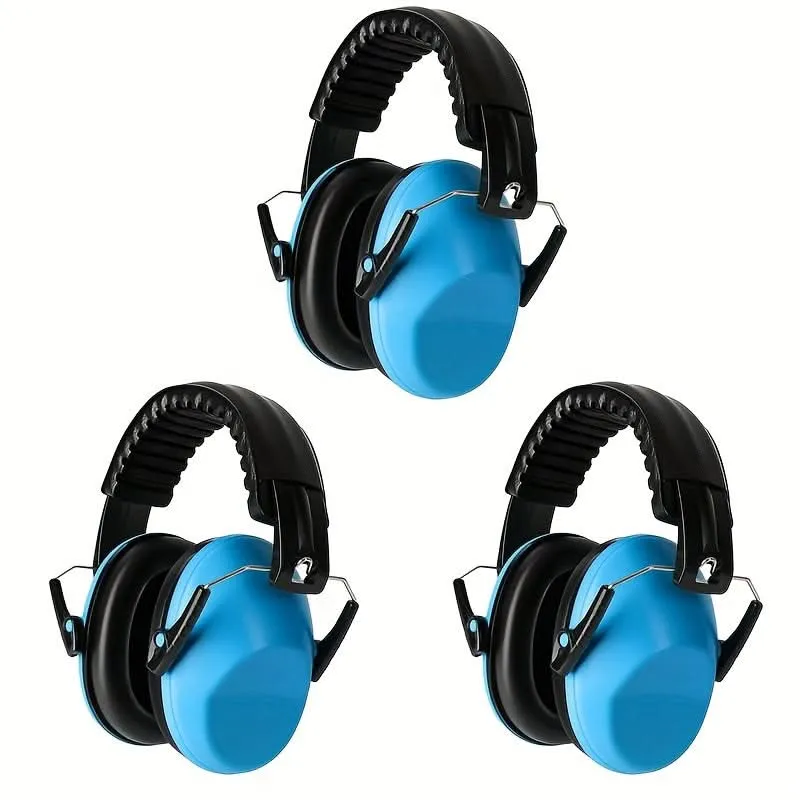 Noise Cancelling Ear Muffs for Kids – 3 Pack Adjustable Hearing Protection for 3  Years