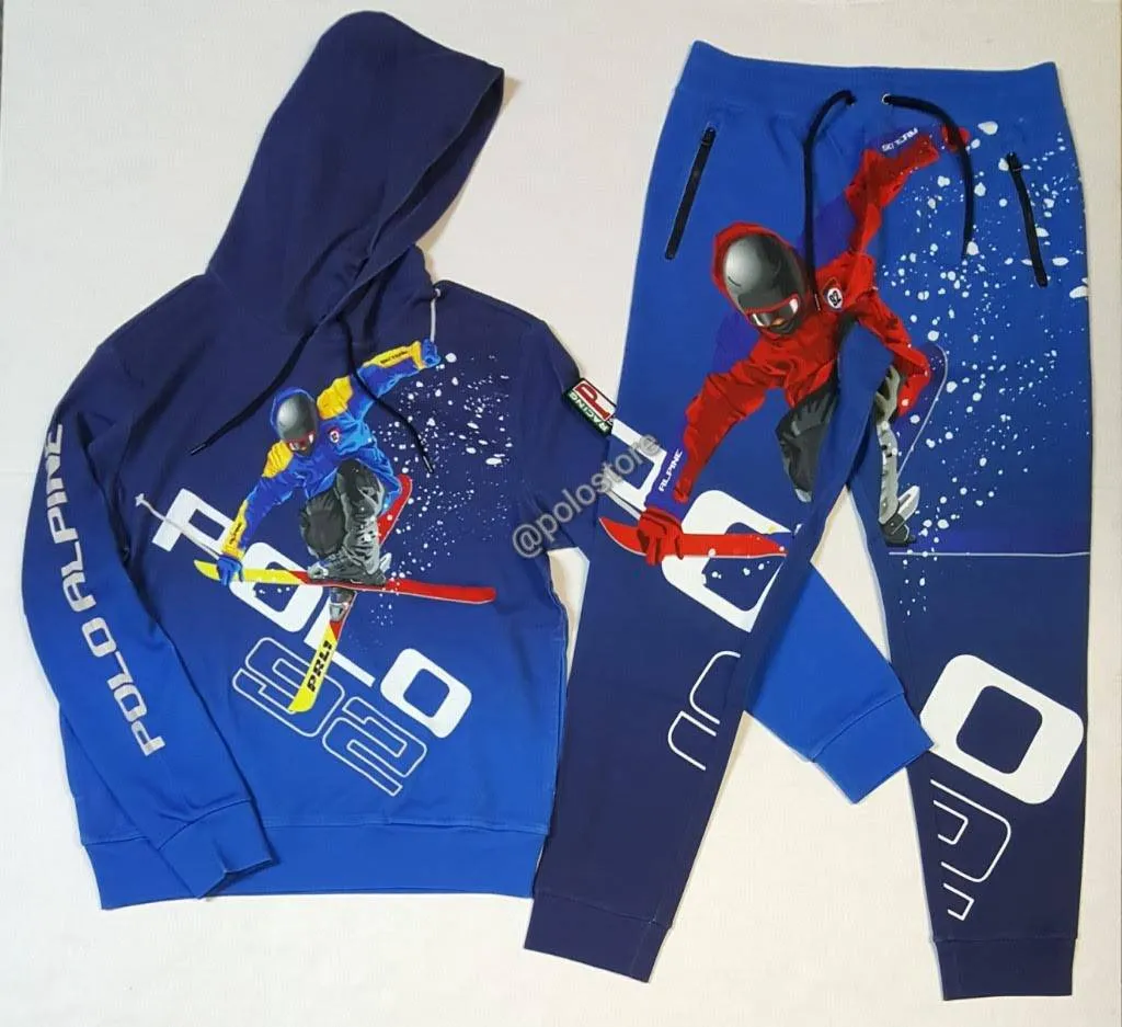 Nwt Polo Ralph Lauren Blue Skier 92 Jogger