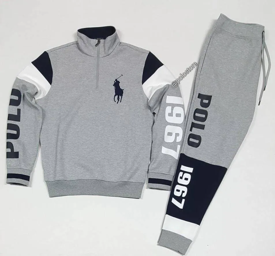 Nwt Polo Ralph Lauren Grey Big Pony 1967 Joggers