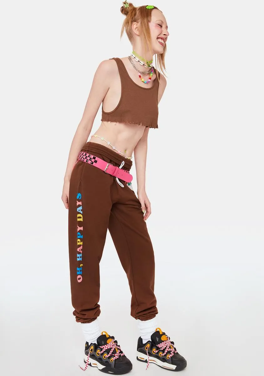 Oh, Happy Days Graphic Sweatpants