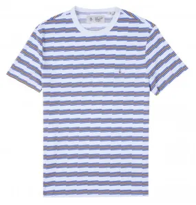 Original Penguin Retro Zig-Zag Stripe T-Shirt - Bright White