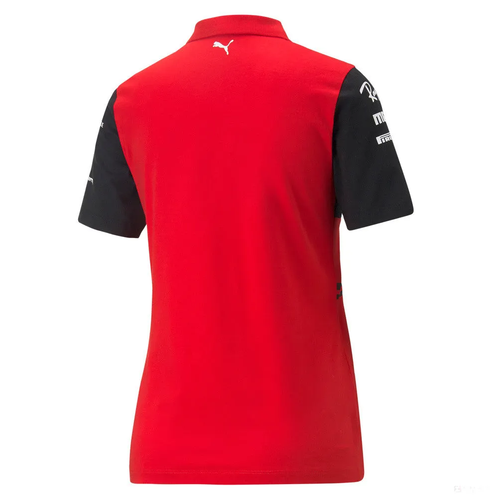 Puma Ferrari Womens Team Polo, Red, 2022