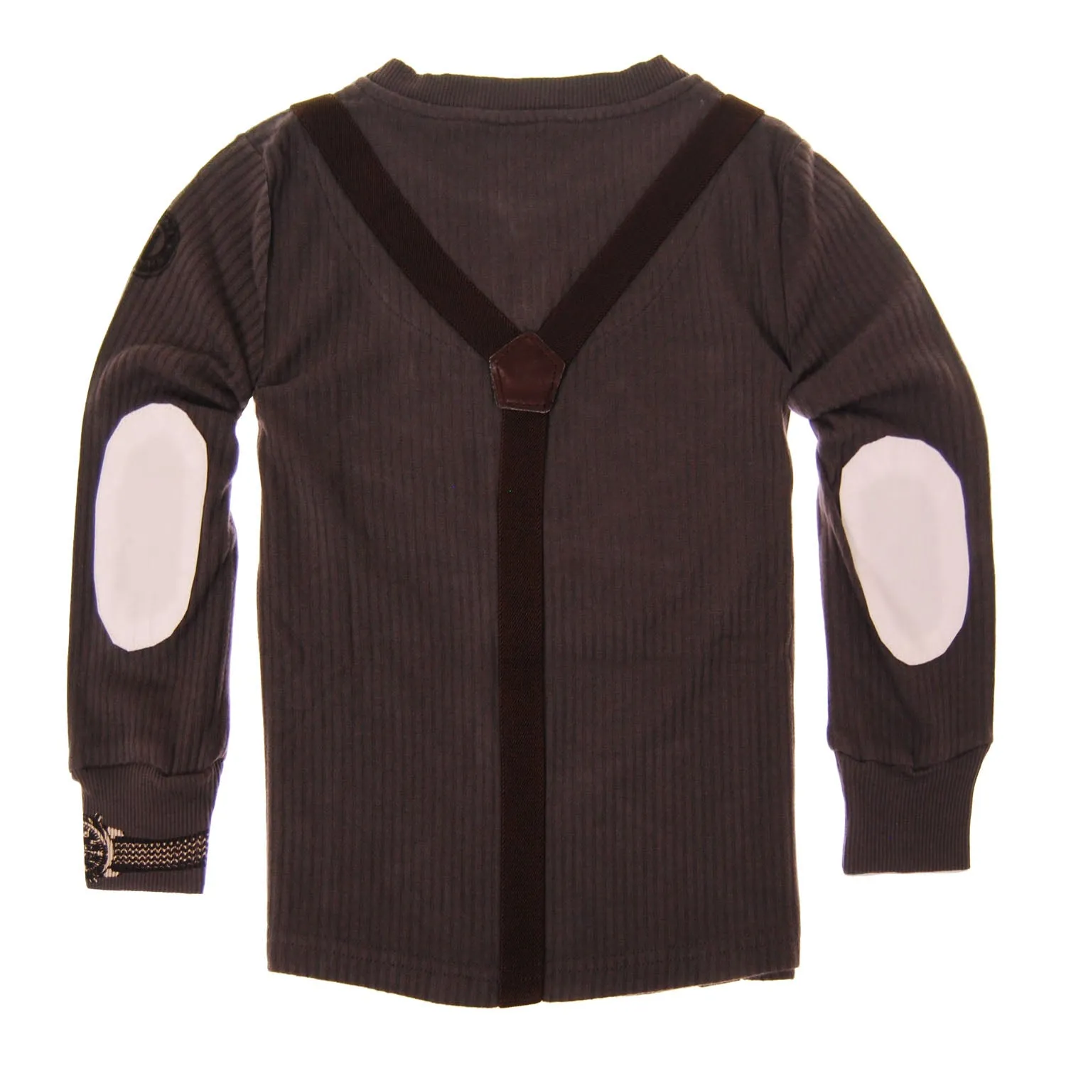 Real Suspender Bow Tie Henley Shirt by: Mini Shatsu