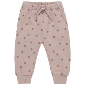 Relaxed Fleece Sweatpant in Polka Dots by Quincy Mae