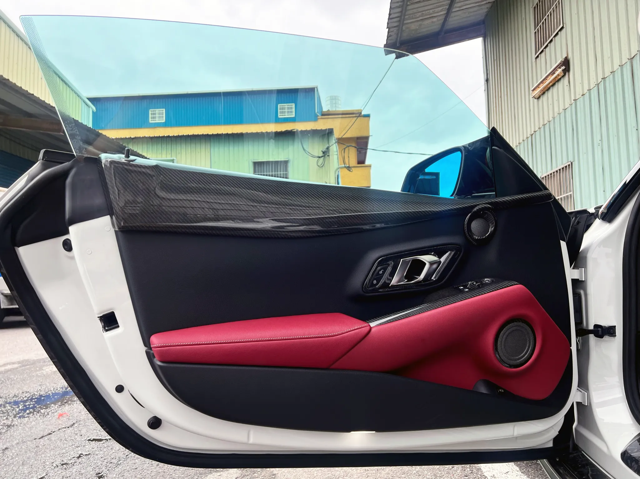 Rexpeed Carbon Fiber Door Trim Cover (MK5 Supra)