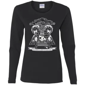 Rick And Morty Wubba Lubba Dub Dub Pyramid Women Long Sleeve Shirt