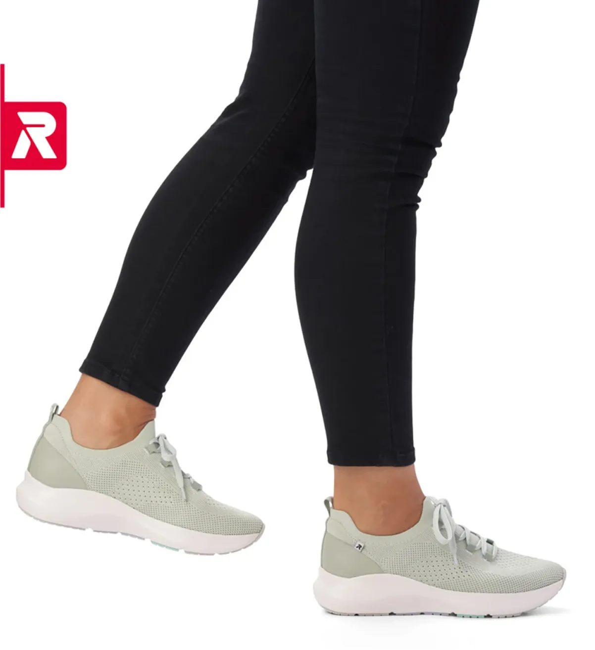 Rieker Revolution 42101-52 Ayla Slip on Mesh Pale Green