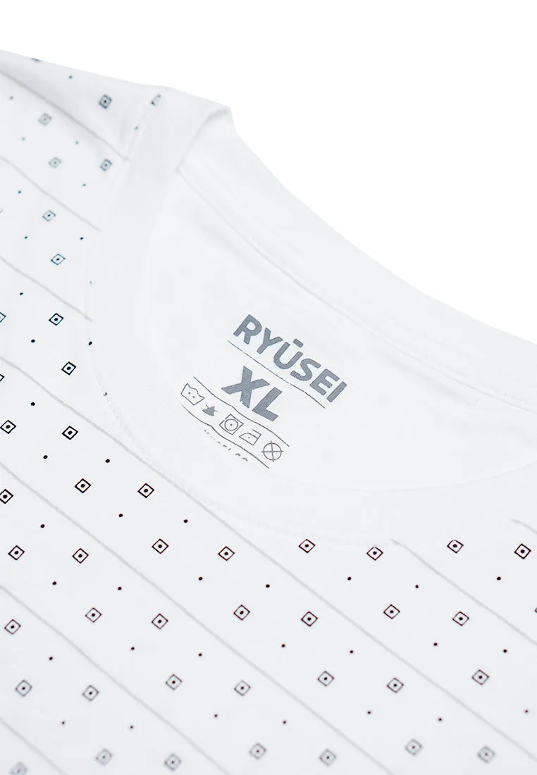 Ryusei Kaos Pria Yutanari White