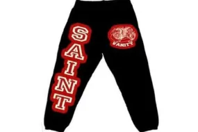 Saint Vanity Black/Red Sweatpants