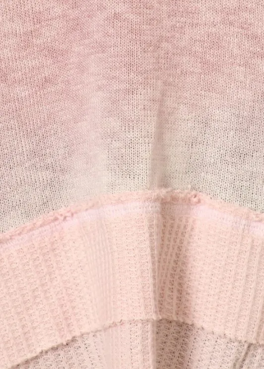 Soft Long Sleeve Knit Tunic Waffle Weave Top