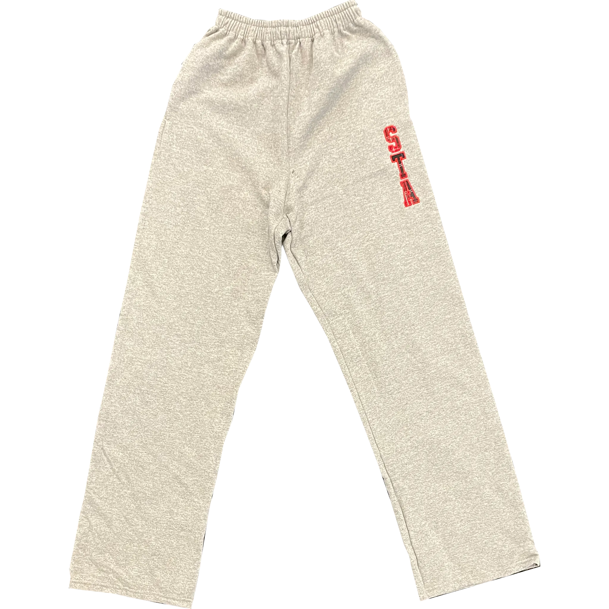 STA Plaid Applique Sweatpants Gray