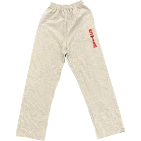 STA Plaid Applique Sweatpants Gray