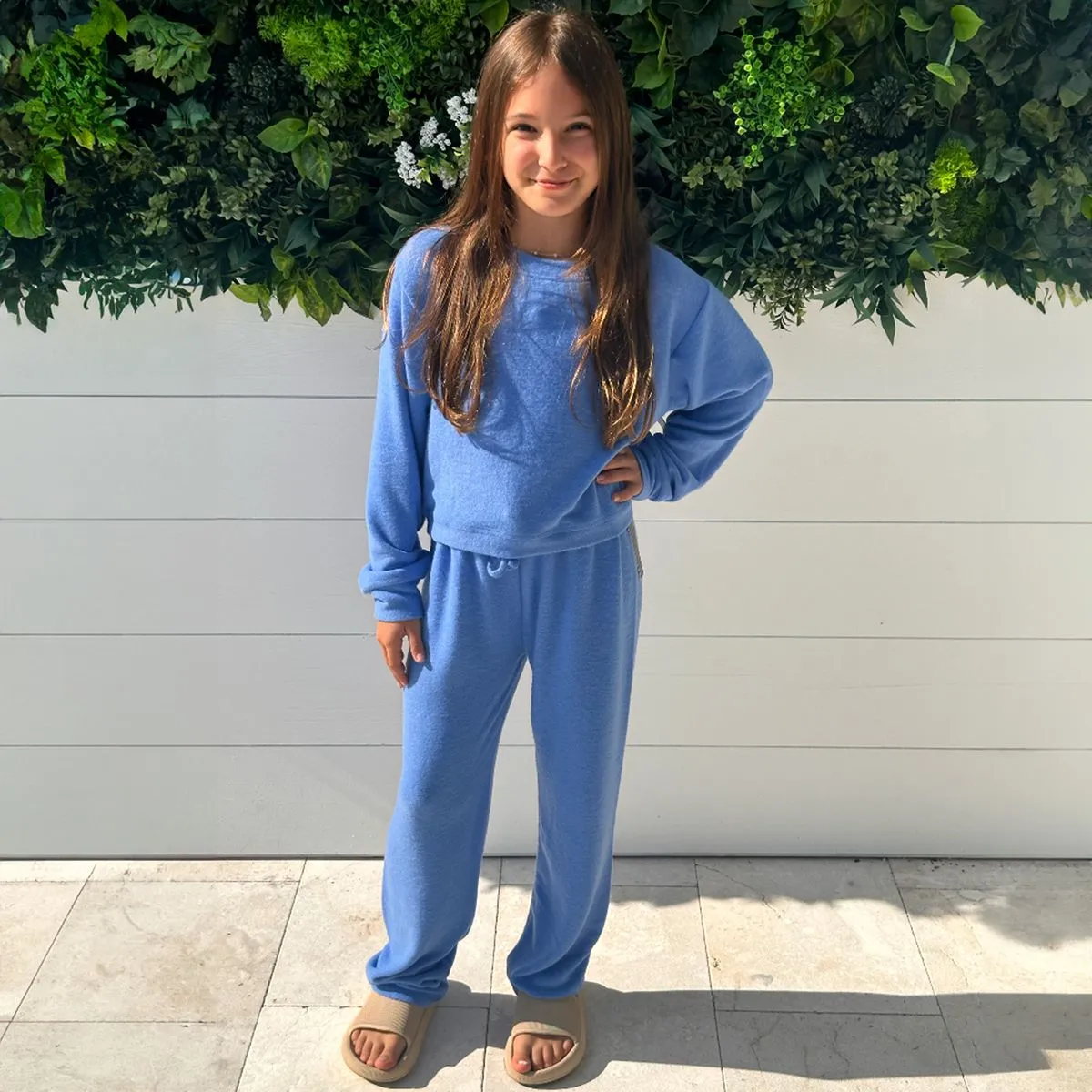 Suzette - Soft Cloud Crewneck - Blue Water