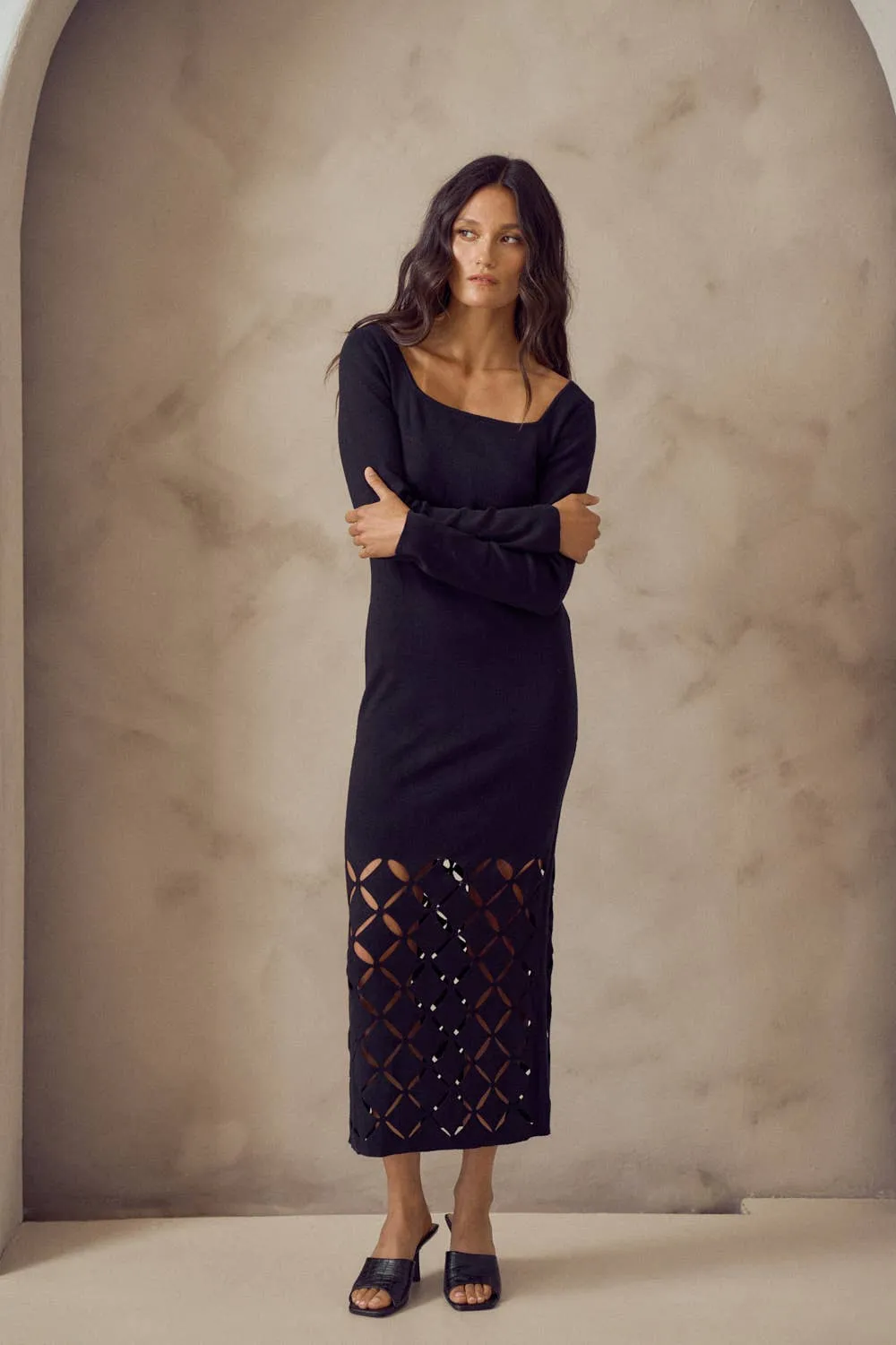 SWEATER MAXI DRESS
