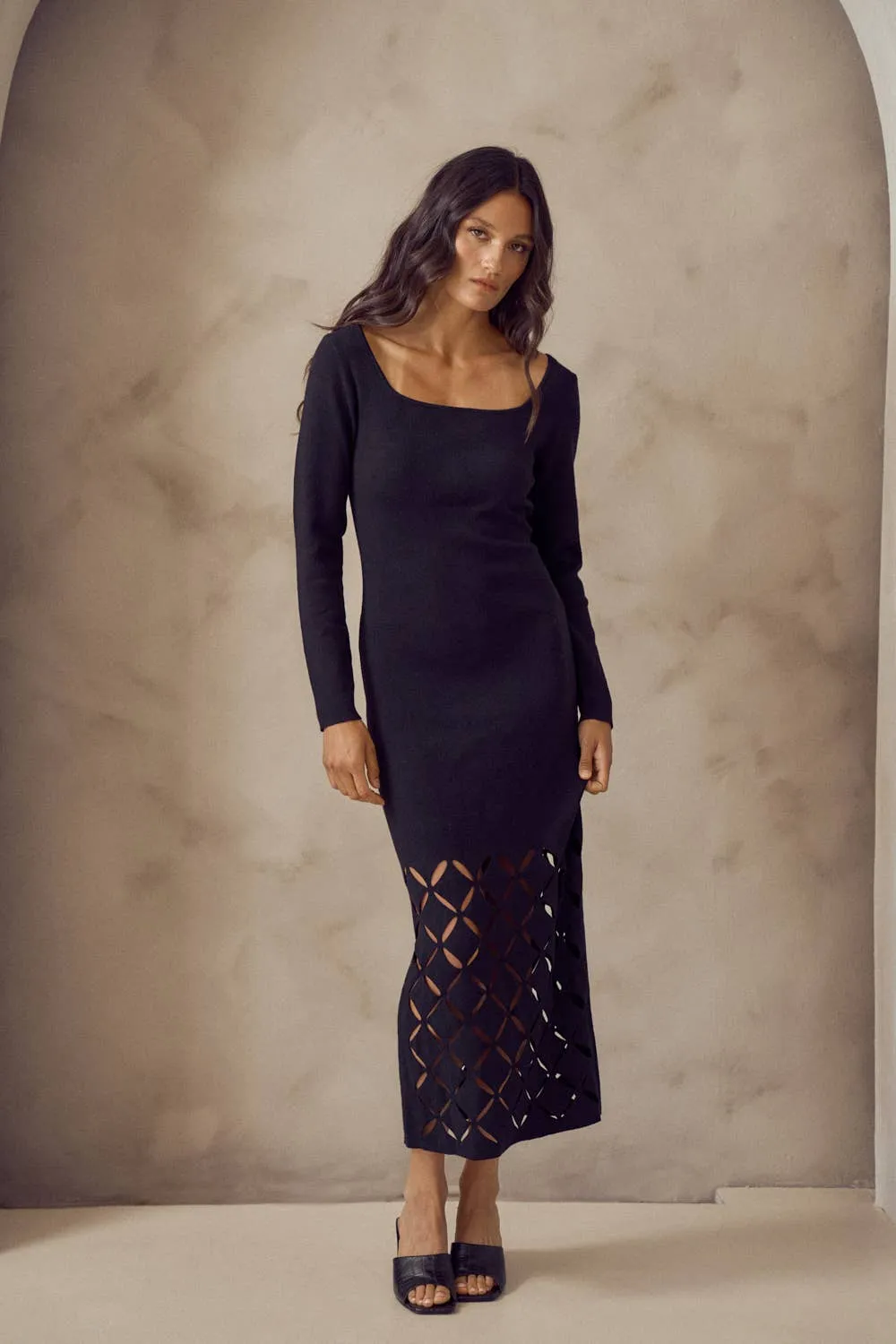 SWEATER MAXI DRESS