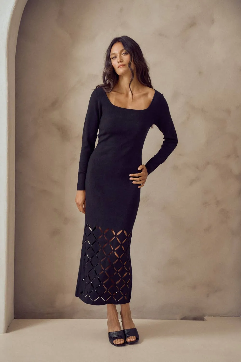 SWEATER MAXI DRESS