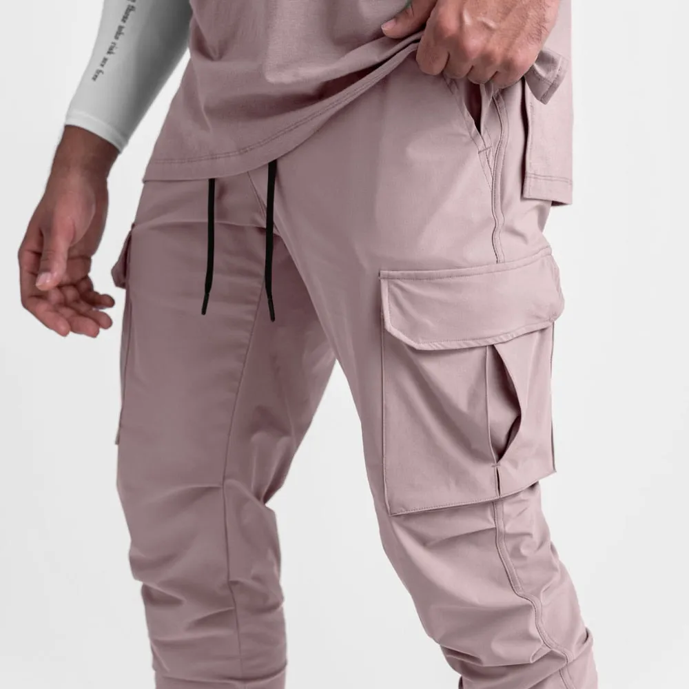 Sweatpants Men's Thin Ice Silk Running Pants Multi-pocket Fast-drying Jogging Training Pants