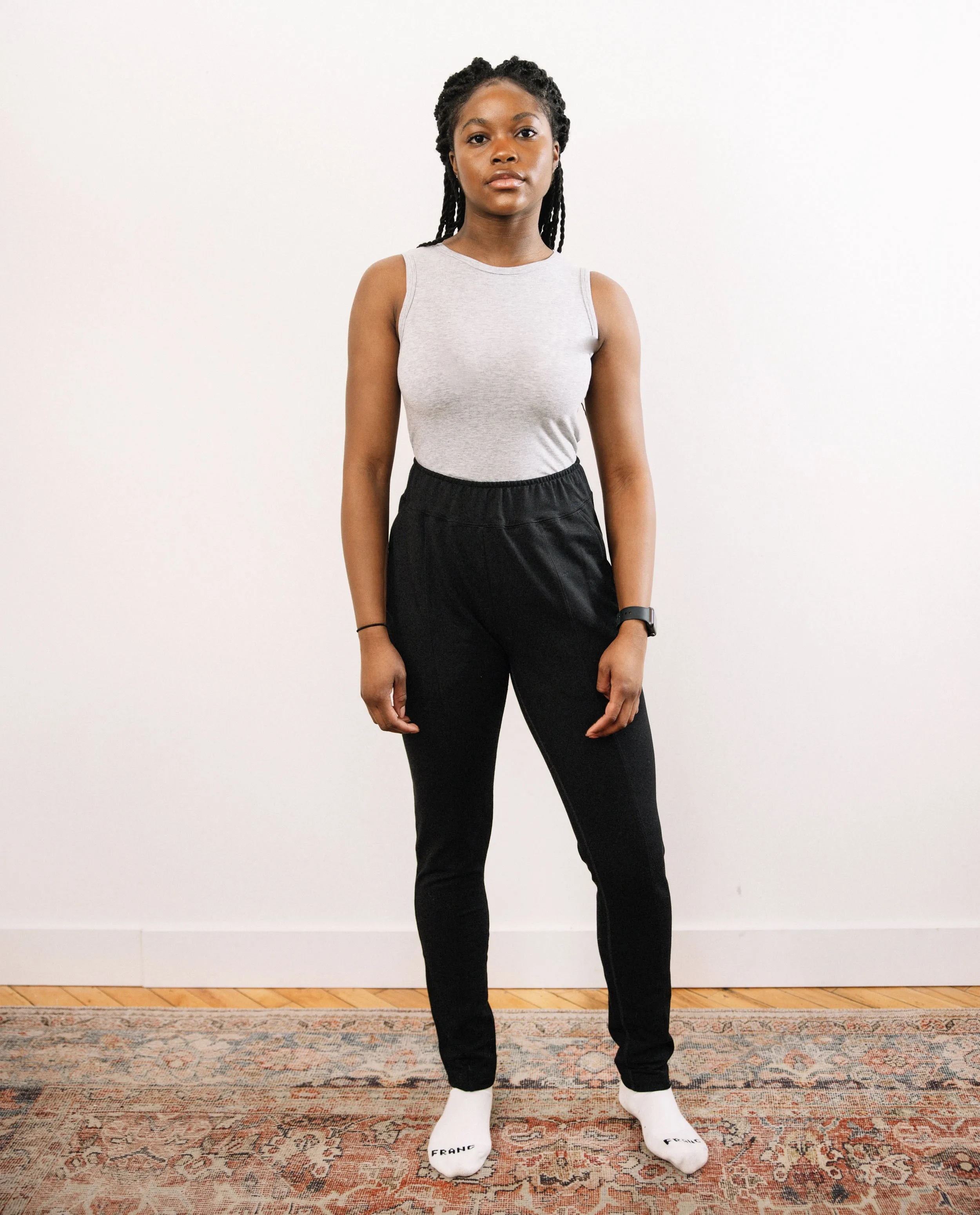 The French Terry Trouser Sweatpant in Black