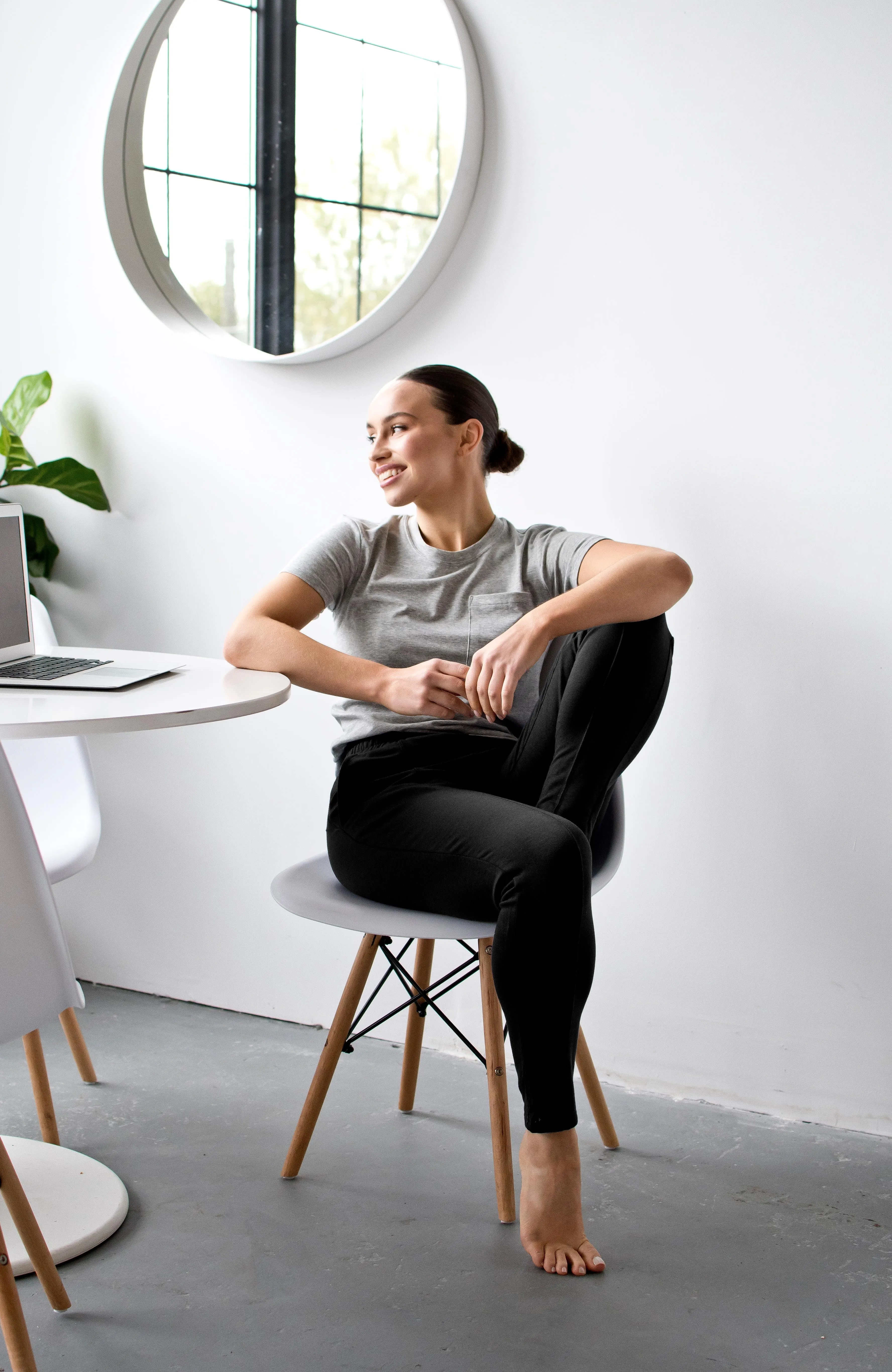 The French Terry Trouser Sweatpant in Black