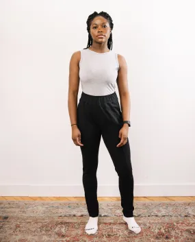 The French Terry Trouser Sweatpant in Black