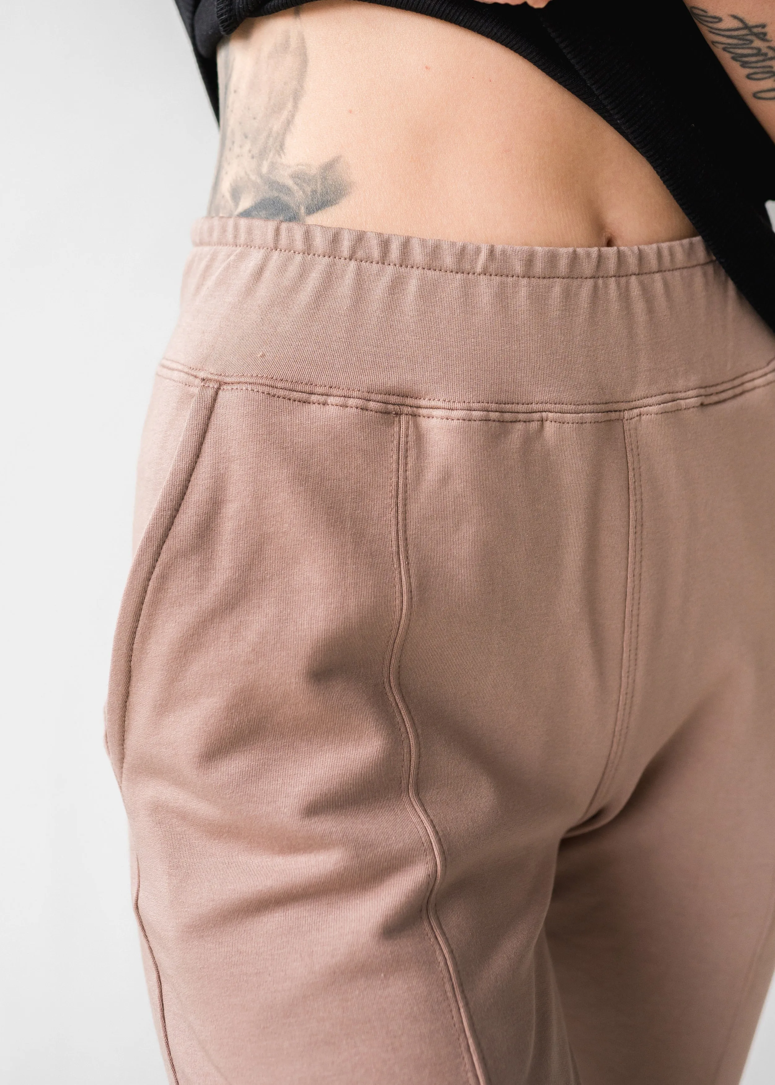 The French Terry Trouser Sweatpant in Latte