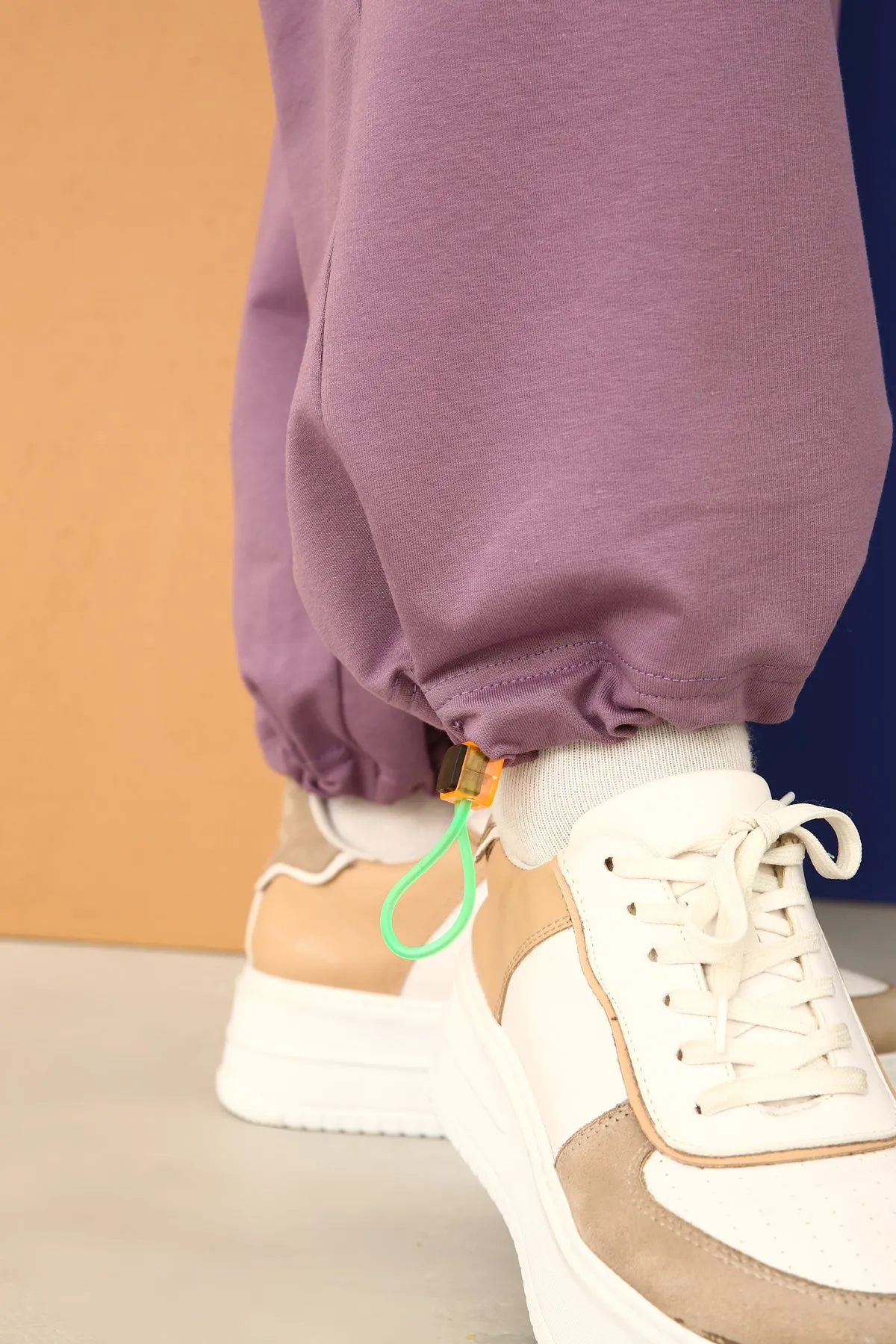 TLD Women Allday Dark Lilac Detailed Sweatpants - Kifisiá