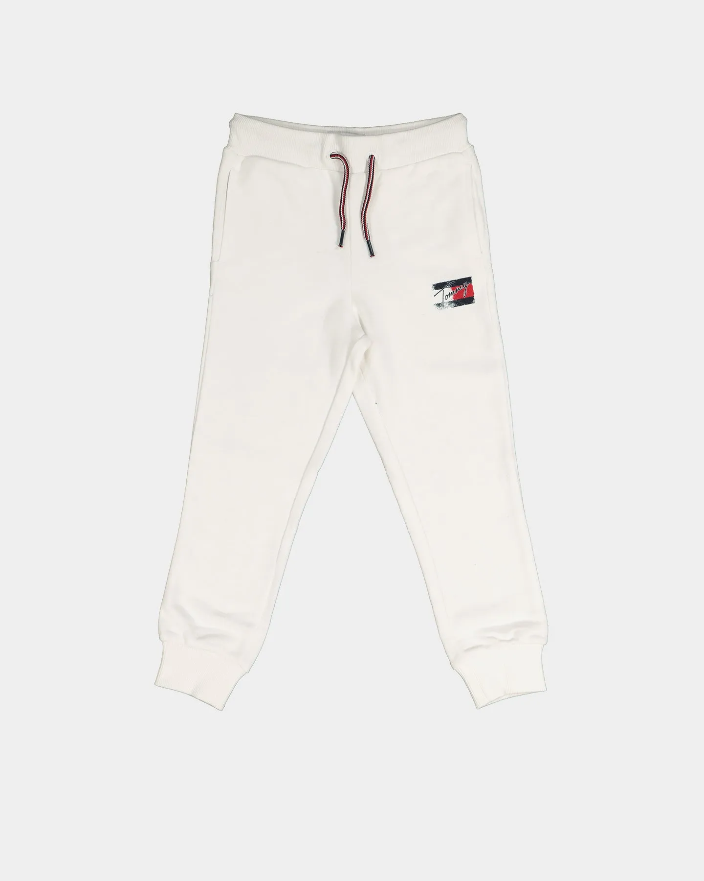 Tommy Hilfiger Flag Print Sweatpants White