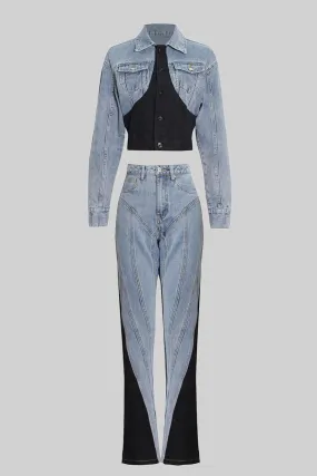 Two Piece Denim Set
