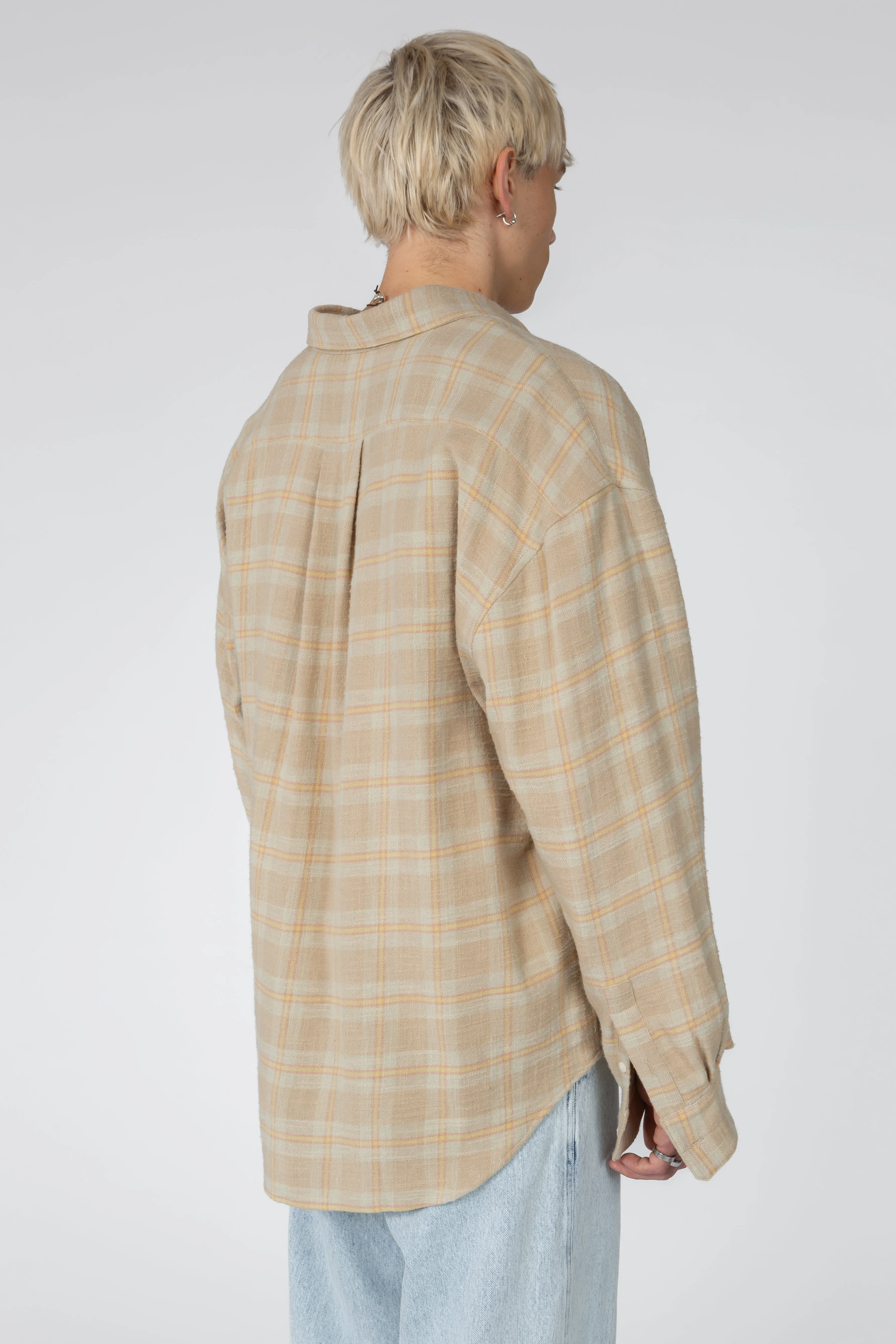 Ultra Oversized Shirt - Faded Cottage Plaid