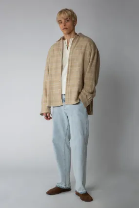 Ultra Oversized Shirt - Faded Cottage Plaid