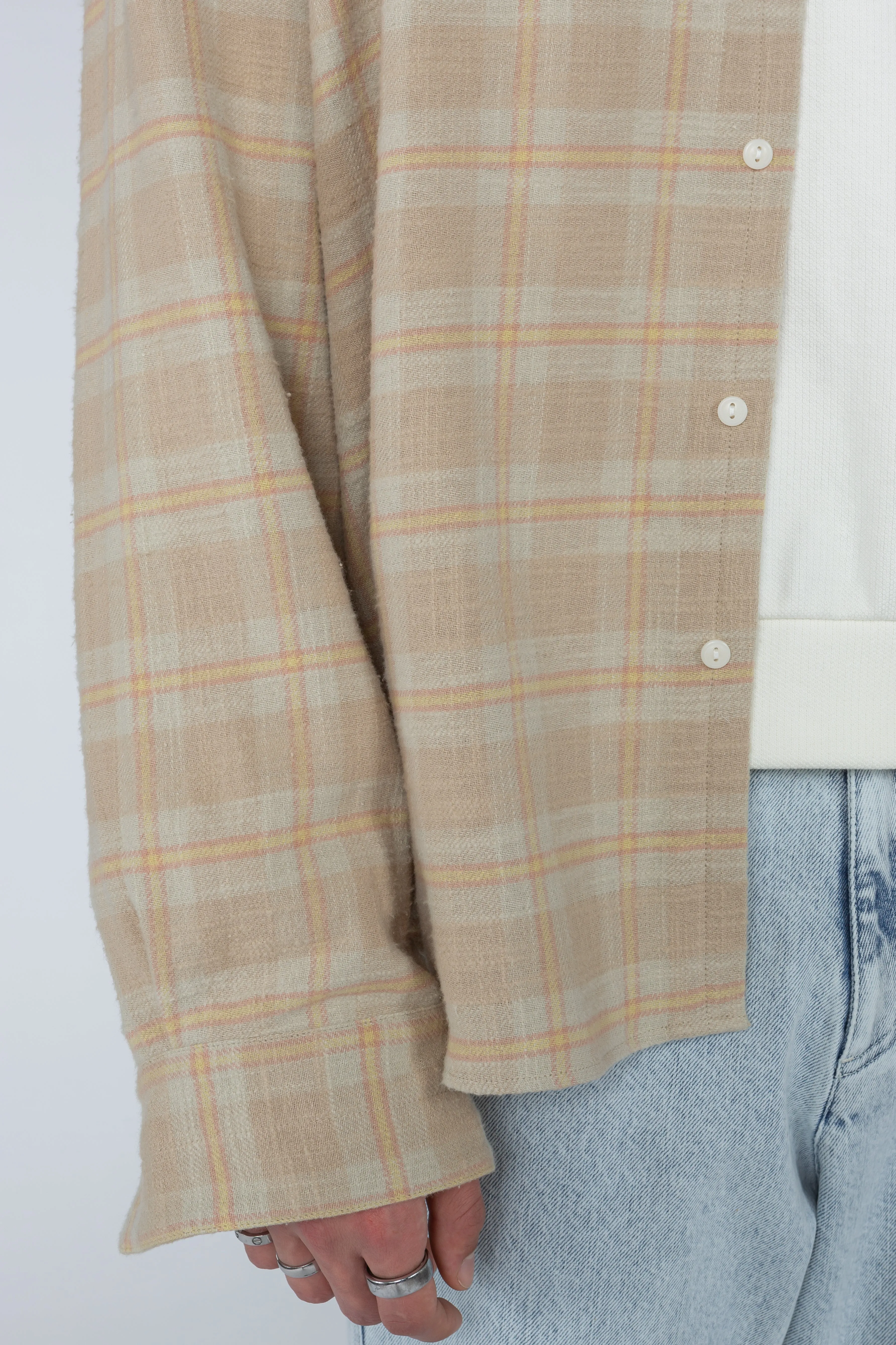 Ultra Oversized Shirt - Faded Cottage Plaid
